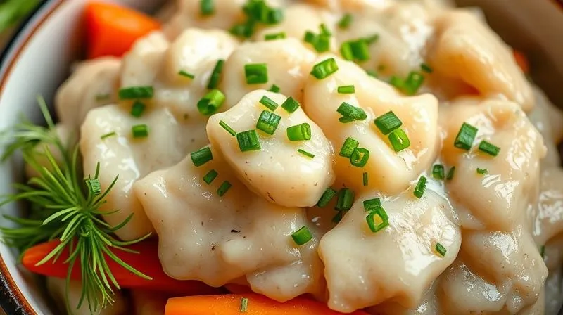 Photorealistic, professional photography, 8K, cinematic lighting, sharp focus, depth of field, shot on a high-end DSLR. A close-up of a vibrant bowl of 'sa?atka jarzynowa' generously garnished with fresh, finely chopped dill, chives, and parsley. The herbs are glistening with dew, and the colors of the vegetables beneath are rich and inviting, suggesting freshness and enhanced flavor.