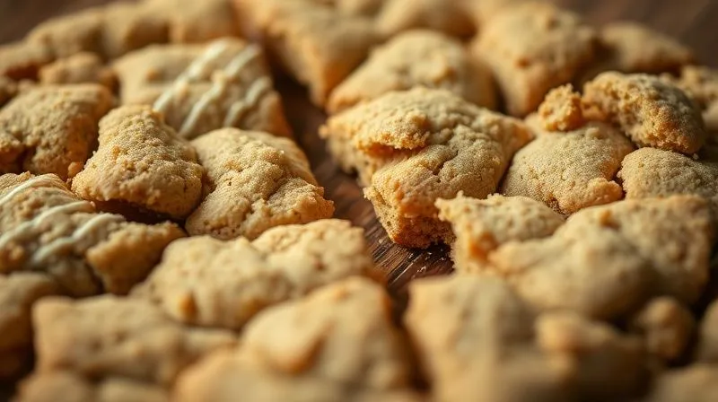 Photorealistic close-up of a dry, crumbly gluten-free cookie, breaking apart easily, with a sad expression implied, cinematic lighting, sharp focus, depth of field, 8K hyper-detailed, shot on a high-end DSLR.