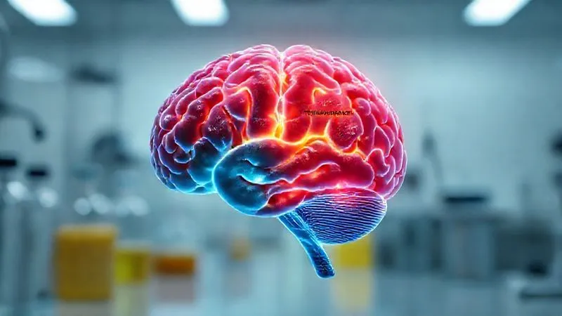 A photorealistic, professional photography, 8K, cinematic lighting, sharp focus, depth of field, shot on a high-end DSLR, showing a brain graphic with different sections highlighting 'satiety signals' and 'liquid vs solid food perception', with subtle glowing areas indicating brain activity, in a clean, scientific lab setting.